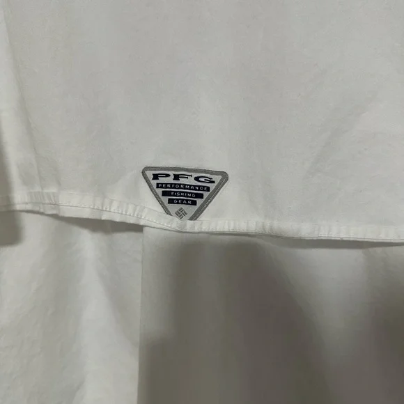 Columbia Men's Casual White Button Down Fishing Gear shirt. 3XL - Picture 5 of 5